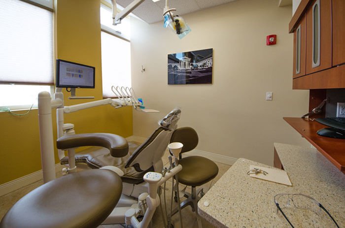 Professional dental implant procedure restoring a patient's smile at Dentist On Washington.
